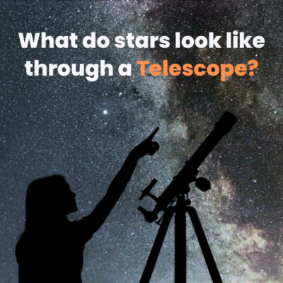 What does a stars look like through a telescope