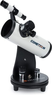 Celestron – 76mm Cometron FirstScope – Compact and Portable Tabletop Dobsonian Telescope