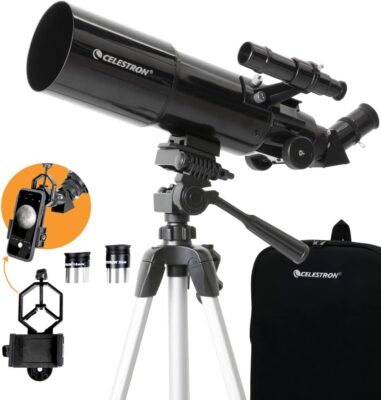 Celestron - 80mm Travel Scope - Portable Refractor Telescope