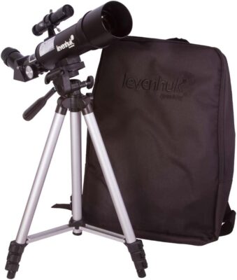  Levenhuk Skyline Portable Travel 50 Refractor Telescope with Backpack